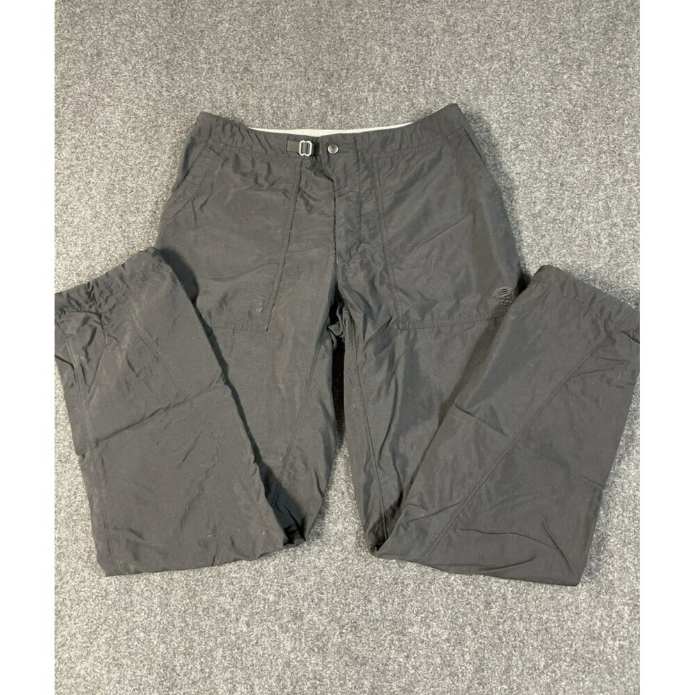 Mountain Hardwear Pants Mens Med Hiking Belted Pockets Black‎ Nylon Lightweight